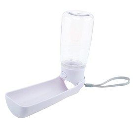 Portable Dog Pet Water Bottle Bowl Dispenser Drinking Feeder Outdoor 550ml