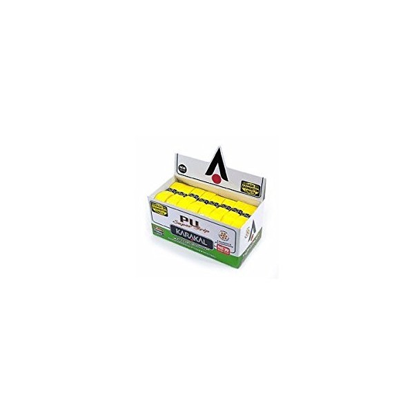 24 Karakal PU Super Grips (Yellow) - Box