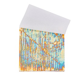 SUPERFINDINGS 50 Sheets Metal Leaf Papers with Patterns Variegated Foil Leaf Blue Imitation Foil Gold Leaf Sheets for DIY Nail Paintings Handcrafts Picture Frames Sculpture