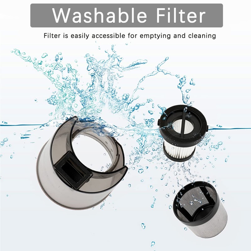 2 Pcs Bed Vacuum Cleaner Filters, Replacement Filter Compatible with