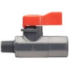 Asahi America 1080002 Labcock PVC Ball Valve, Inline, Unibody, Lever,