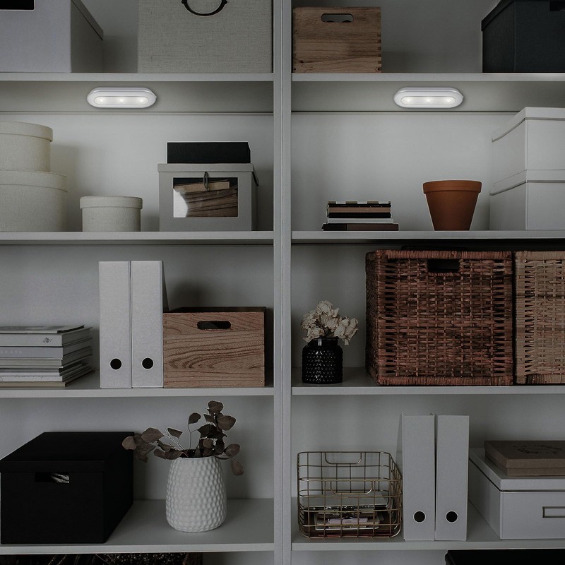 BRILONER - LED Cabinet Lighting, No Drilling and Power Connection,