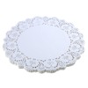 DECORA 12.5 Inch Round White Paper Lace Doilies for Wedding