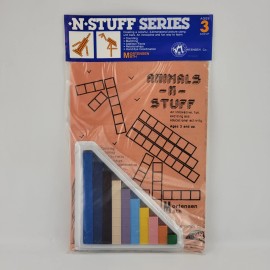 Mortensen Vintage Mortensen Math N Stuff Series 3 Dimensional Pictures Unit Blocks 3+ Rare