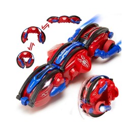 Electric Remote Control Rolling Car with LED Lights, 360° Rolling RC Car Rotating RC Stunt Car for Kids & adults indoor Outdoor