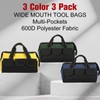 3 Pack Tool Bag for Men with Waterproof Hard Bottom,