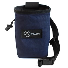 Psychi OG Chalk Bag with Storage Pocket and Waist Starp For Rock Climbing Bouldering (Navy Blue)