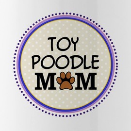 CafePress Toy Poodle Dog Mom Water Bottle 1.0L (34 oz) Stainless Steel Water Bottle