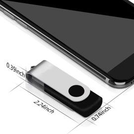 USB Stick 8GB Pack of 10, MAKACTUA USB Flash Drive 2.0 Memory Stick 8GB USB Sticks Swivel Flash Drive Memory Stick