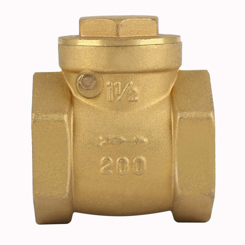 DN32 Female Thread Brass Non Return Swing Check Valve 232PSI