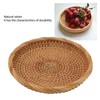 Rattan Fruit Tray Hand Woven Elegant Traditional Natural Rattan Serving