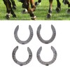 4pcs Horseshoes Aluminum Alloy Light Weight Reliable Practical Horse Riding