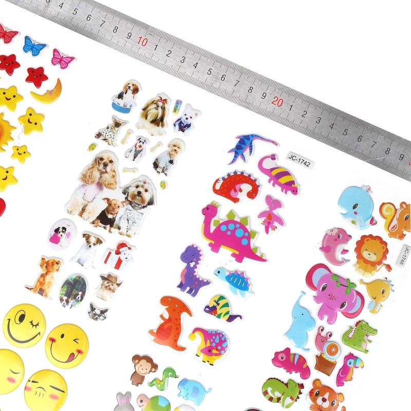 VEYLIN Stickers Reward Children, Reward, Various Types, Waterproof, 3D Kids,