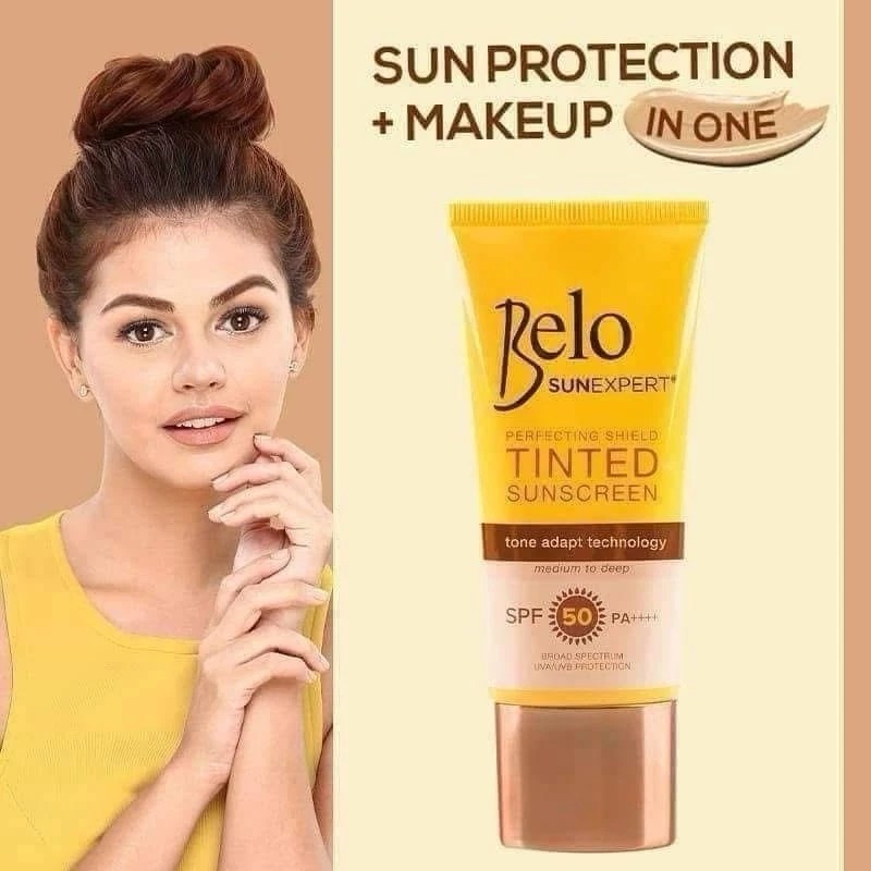 Belo SunExpert tinted sunscreen Spf50 PA++++ Tone Adapt Technology -
