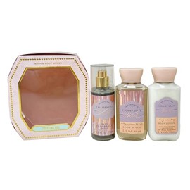 Bath and Body Work Champagne Toast - Toasting You Mini Gift Box Trio Set - Fragrance Mist, Body Wash and Body Lotion - Travel Size
