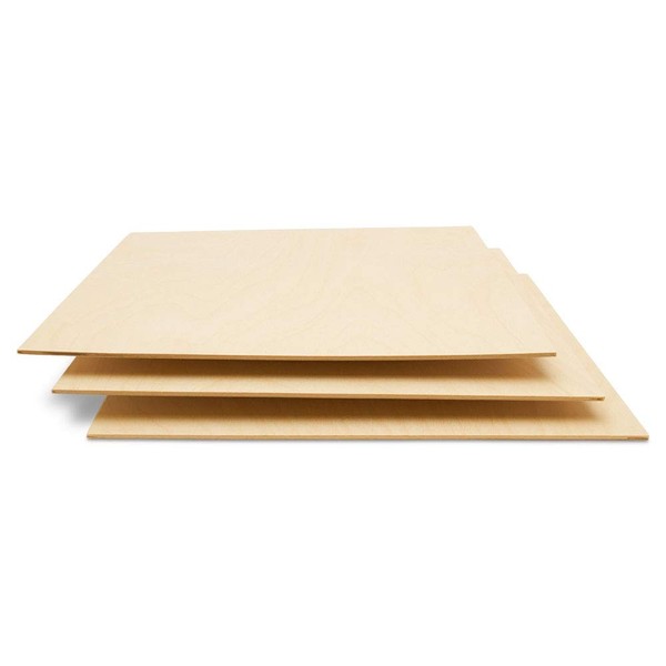 Baltic Birch Plywood, 10 x 10 x 1/8 Inch -