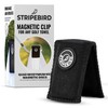 Stripebird Magnetic Clip for Any Towel (Black) - Highest Strength