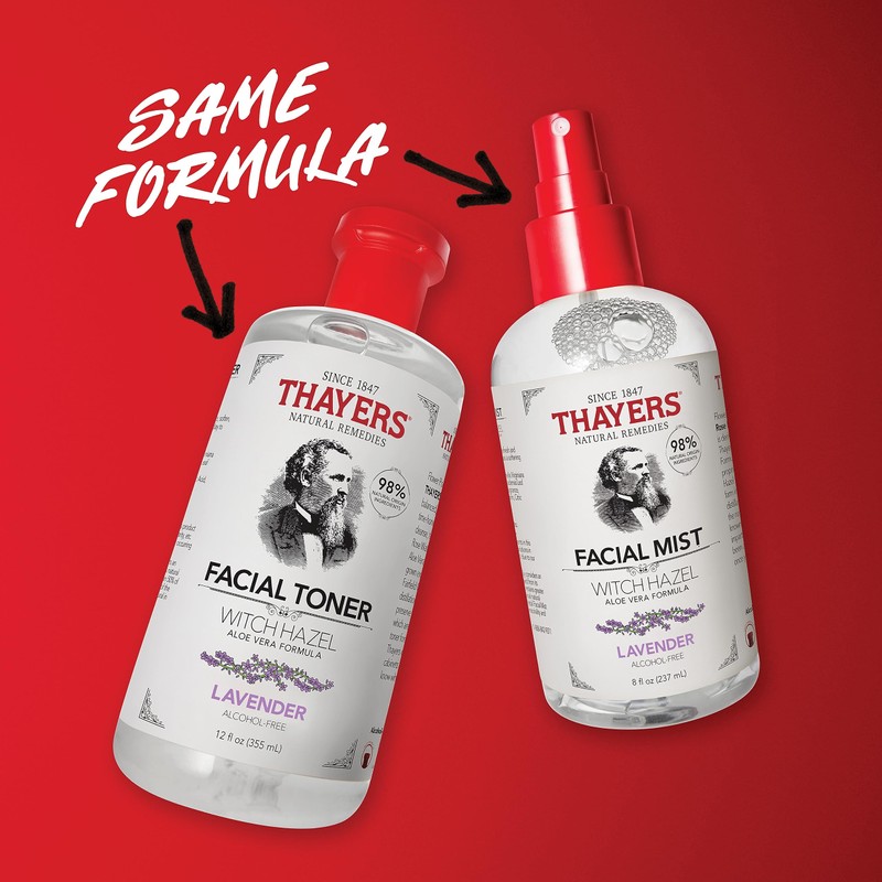 Thayers Witch Hazel Gentle Facial Mist Lavender Toner Lotion with