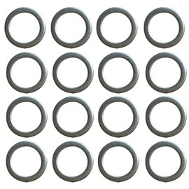 Yuauy 20 x Pedal Washers 20mm x 15mm w/ 1mm thickness Stainless steel Replacement Silver For Moutain Bike Road Bike