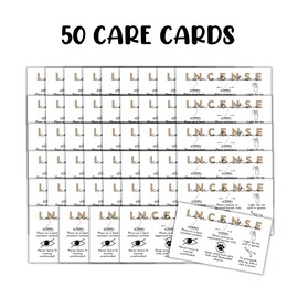 Incense Care Instruction Cards | 50pk 2x3.5” Client Minimalist How to Use Powder Loose DIY Template Packaging Inserts Warning Labels Scents