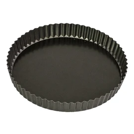 Bakemaster Non-Stick Loose Base Round Flan/Quiche Pan 25cm Diameter, Grey, 40032
