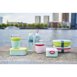 Mepal - Wasserflasche Ellipse Limited Edition - Wiederverwendbare Trinkflasche - Auslaufsichere - Geeignet für kohlensäurehaltige Getränke - BPA-frei - 500 ml - Lemon Vibe