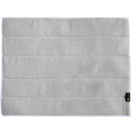 Oka PLYS Base Water Drainage Absorbing Mat, L Size, Approx. 13.8 x 17.7 inches (35 x 45 cm) (Gray)