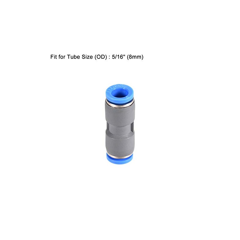 sourcing map Straight Push Connectors 8mm Quick Release Pneumatic Connector