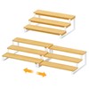 Expandable Can Organizer for Pantry, 3-Tier Adjustable Bamboo & Iron