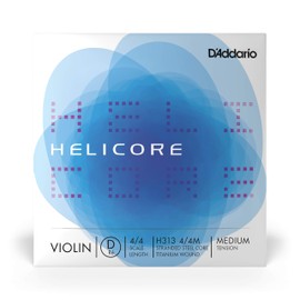 D'Addario Orchestral - Helicore 4/4 Size Violin String - Titanium Wound D String - H313 4/4M - D String Only - Medium Tension