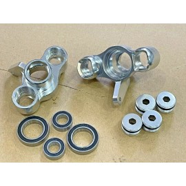 MR-2 Aluminum Front Steering Blocks Carriers W/ Bearing Arrma Typhon MOJAVE 6s Silver