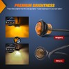 Nilight 3/4Inch Round Marker Light 10PCS Amber LED Turn Signals