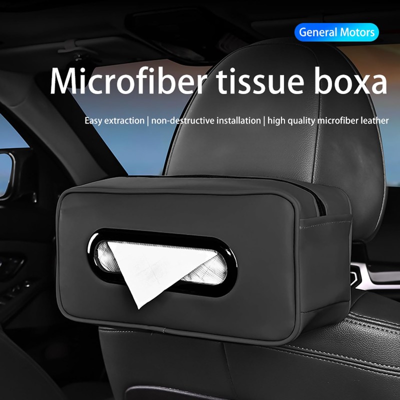 MailiMy Car Tissue Holder for 120-150-Count,Large Tissue Organization,Premium Pu Leather