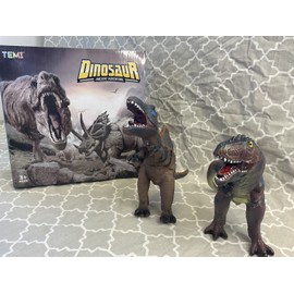 TEMI 7 Piece Jumbo Dinosaur Toys for Kids 3-5, Large Soft Toys for Dinosaur Love