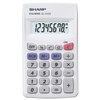 Sharp EL-233S Taschenrechner (8 Stellen, Batteriebetrieb) Weiß