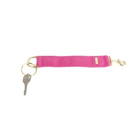 KEYPER® Key Ring Wristlet - Useful Keychain Bracelet Wrist Lanyard for Keys Key Chain Holder Car Keys (Pink/Canvas)