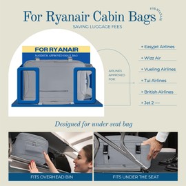 Cabin Bags 40x20x25 Underseat for Ryanair, Carry On Travel Backpack Cabin Size Rucksack Hand Luggage Bag Backpack Casual Daypack School Bag Fit 14 Inch Laptop with Cable Hole
