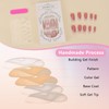 MOTIBACK French False Nails - 24PCS Square Press on Nails