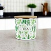 Purely Home Kitchen Herbs Tea Storage Canister - White &
