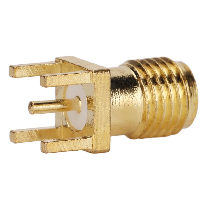100Pcs RF Coaxial Cable Adapter Female Coax Line Connector Base
