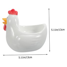 ULTECHNOVO 1PC Cute Cartoon Ceramic Bowl for Lovely Chicken Design Smooth Surface for Fruits and Meals Tableware for Students