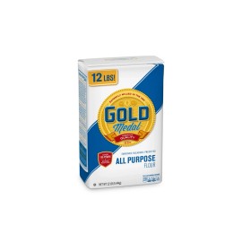 Gold Medal All-Purpose Flour 12 lb Bag Enriched Bleached Baking Flour