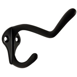 Designers Impressions 57569 Flat Black Light Duty Coat & Hat Hook