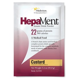 HepaMent Medtrition  Suplemento Alimenticio en Polvo con 22 g de Protena y Aminocidos de Cadena Ramificada  Sabor Vainilla  Sobres de 91 g (30 piezas)