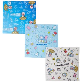 Marushin 2825005200 Lunch Cloths, Set of 3, Doraemon/I’m Doraemon/Fushigi Zone, Absorbent, Quick Drying, Antibacterial, Odor-Resistant, Suitable for Boys/Girls, Supplies For Kindergarten, Nursery School, Elementary School, 16.9 x 16.9 inches (43 x 43 cm)