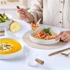LIANYU Wide Shallow Pasta Bowls Set of 4, Deep Dinner