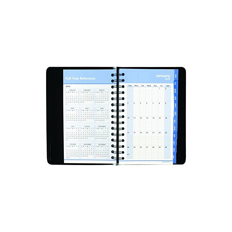 AT-A-GLANCE 760405 QuickNotes Daily/Monthly Appointment Book/Planner, 4 7/8 x 8,