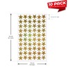 YIKIADA 600 PCS Gold Star Stickers Holographic 0.7” Vinyl Self