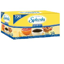 Splenda No Calorie Sweetener Individual Packets 700 Count (3 Pack) Total 2100