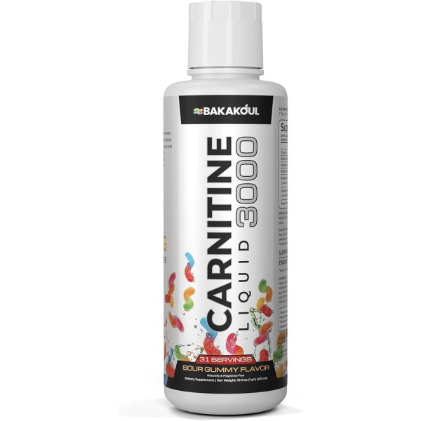 L Carnitine Supplement Liquid 3000 mg, with BCAA Sports Supplements...<wbr/>06/2028